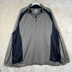 Boy Scouts of America Mens XXL Quarter Zip Pullover Olive Black Performance